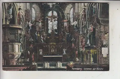 5400 KOBLENZ - ARENBERG, Inneres der Kirche, 1917