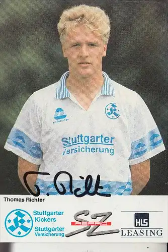 SPORT - FUSSBALL - STUTTGARTER KICKERS - THOMAS RICHTER, Autogramm
