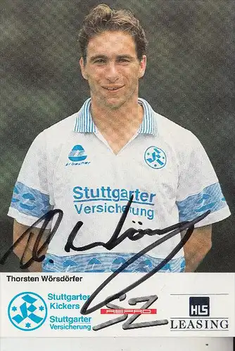 SPORT - FUSSBALL - STUTTGARTER KICKERS - THORSTEN WÖRSDÖRFER, Autogramm