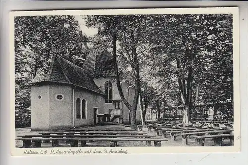 4358 HALTERN, St. Anna Kapelle auf dem St. Annaberg, 1956