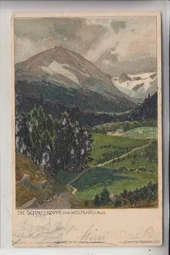 NIEDER - SCHLESIEN - SCHNEEKOPPE / SNEZKA, Künstler-Karte Morgenstern, 190...
