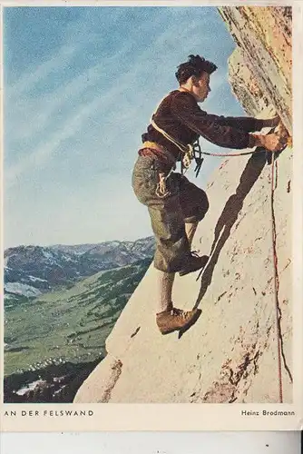 SPORT - BERGSTEIGEN, An der Felswand