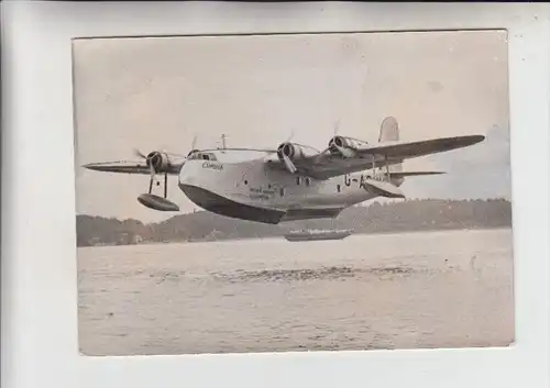 FLUGZEUGE - FLUGBOOT "CAMBRIA", Pressephoto, 12,5 x 16,5 cm