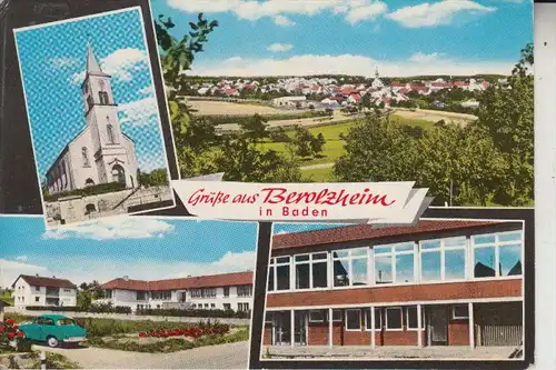 6965 AHORN - BEROLZHEIM, Mehrbildkarte, handcoloriert