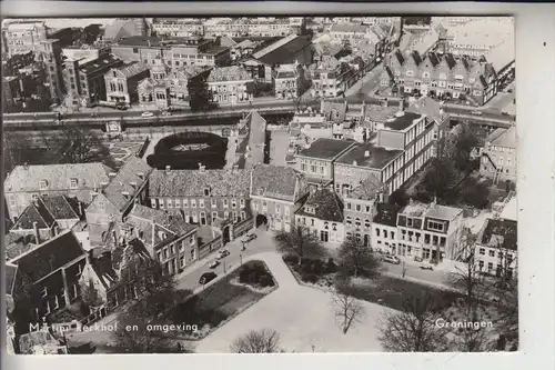 NL - GRONINGEN STAD, Martini Kerkhof, Luchtopname, 1956