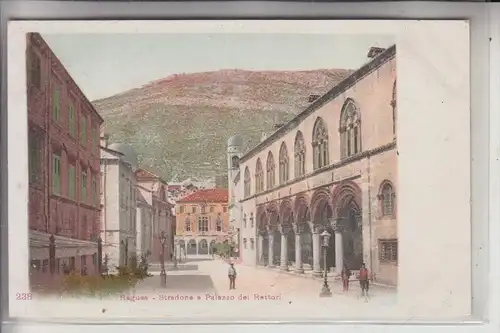 HR 20000 DUBROVNIK / RAGUSA, Stradone e Palazzo del Rettori, ca. 1905