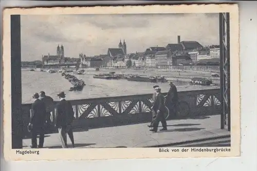 0-3000 MAGDEBURG, Blick von der Hindenburgbrücke, 1941