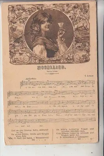 Musik - MOSELLIED Th. Reck, 1914, von Koblenz nach Bolivien gelaufen