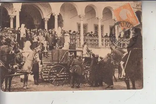 MONARCHIE - TUNESIEN, S.A. le Bey quittant le palais du Bardo, 1904