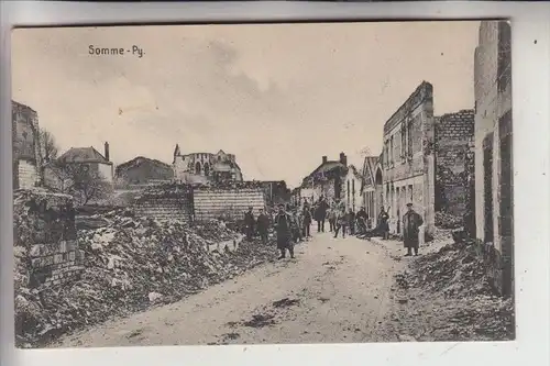 F 51600 SOMMEPY - TAHURE, 1.Weltkrieg, Zerstörungen, Deutsche Feldpost, 1915, v. Arsweiler nach Bonn