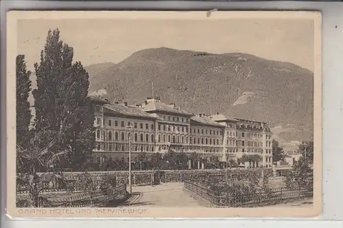 I 39012 MERAN, Grand Hotel & Meranerhof, 1914