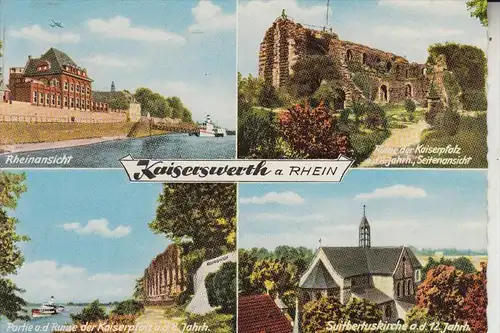 4000 DÜSSELDORF - KAISERSWERTH, Mehrbildkarte, 1964