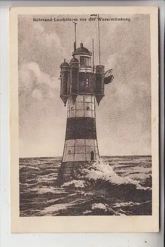 LEUCHTTURM / Lighthouse / Vuurtoren / Phare / Fyr / Faro - WESERMÜNDUNG - Rotesand-Leuchtturm