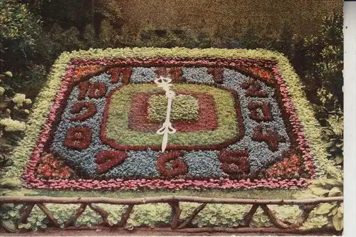 BLUMENUHR / Flower Clock / Horloge Fleurie / Bloem Klok / Reloj de Flores / Fiore Orologio -  ZITTAU, 1959