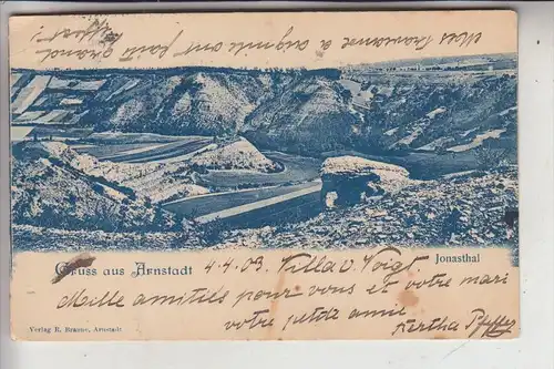 0-5210 ARNSTADT, Jonasthal, 1903, Briefmarke entfernt