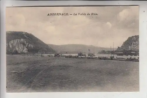 5470 ANDERNACH, Le Vallee du Rhine, Frachtscgiffe, franz. Besetzung