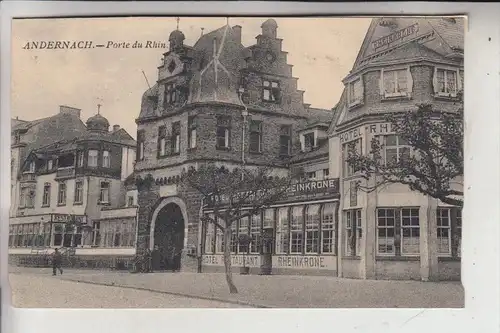 5470 ANDERNACH, Porte du Rhine, Restaurant Rheinkrone, franz. Besetzung