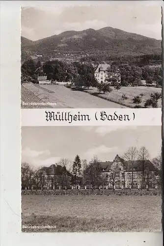 7840 MÜLLHEIM, Bezirkskrankenhaus, 1957