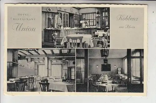 5400 KOBLENZ, Hotel Restaurant UNION, 195...