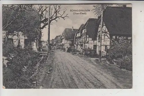 F 68520 SCHWEIGHOUSE-THANN / SCHWEIGHAUSEN, Strassenansicht, 1919