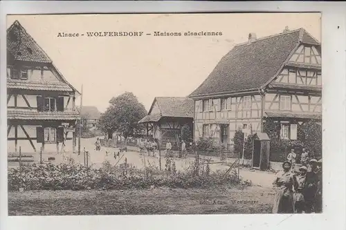 F 68210 WOLFERSDORF, Maisons alsaciennes, franz. Militär