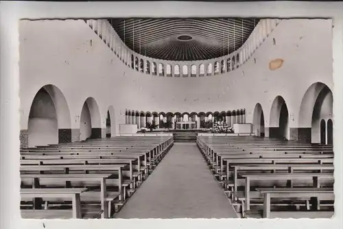 4840 RHEDA - WIEDENBRÜCK, Pius Kirche Wiedenbrück, Innenansicht, 1959, kl. Fleck