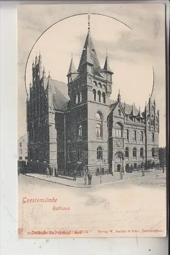 2850 BREMERHAVEN - GEESTEMÜNDE, Rathaus, 1903, Stempel Schiffdorf