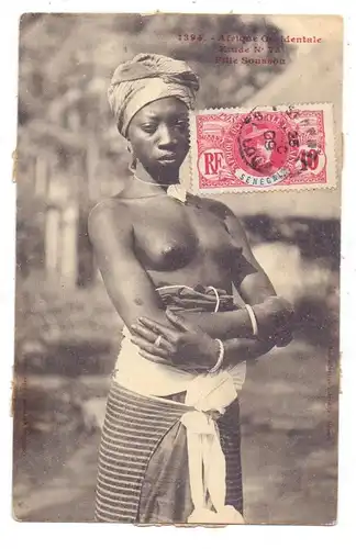SENEGAL - Fille Sousson, 1909, Ethnic / Völkerkunde