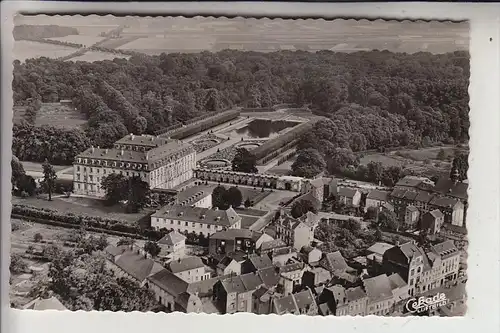 5040 BRÜHL, Schloß Augustusburg und Umgebung, Flugaufnahme, 1953