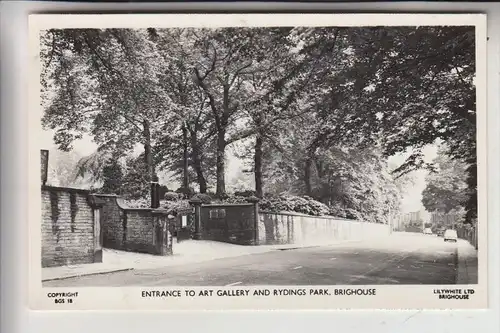 UK - ENGLAND - WEST YORKSHIRE - BRIGHOUSE, Entrance Art Gallery & Rydings Park