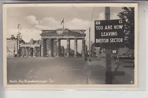 1000 BERLIN, Brandenburger Tor, 1956