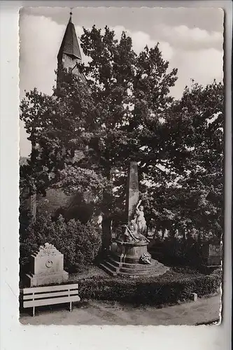 4807 BORGHOLZHAUSEN, Ev. Kirche mit Kriegerdenkmal