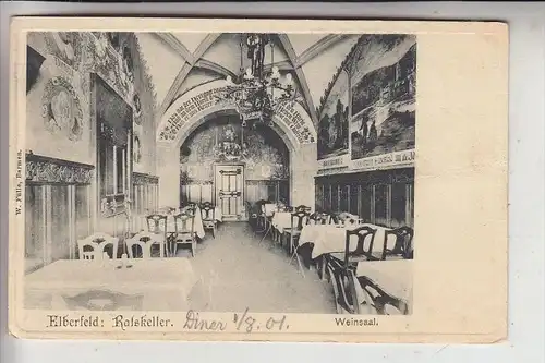 5600 WUPPERTAL, Ratskeller, Weinsaal, 1901