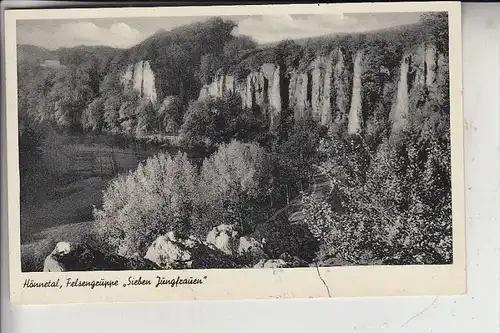 5983 BALVE, Hönnetal, "Sieben Jungfrauen", Landpoststempel "Mellen über Neuenrade", 1951