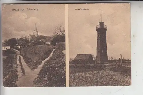 4240 EMMERICH - ELTEN, Gruss vom Eltenberg, Ortsansicht & Aussichtsturm, 1909