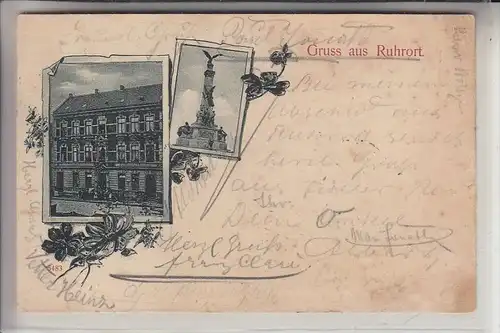 4100 DUISBURG - RUHRORT, Gasthof & Schankwirtschaft von Heinrich Henrich, 1903