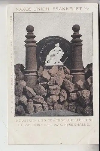 6000 FRANKFURT, NAXOS-UNION auf der Industrie- und Gewerbe-Ausstellung, Düsseldorf 1902