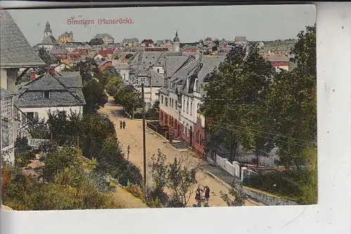 6540 SIMMERN, Strassenansicht, 1921, eine Ecke leicht berieben