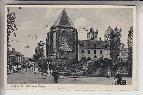 4040 NEUSS, Blick vom Hafen, 1957