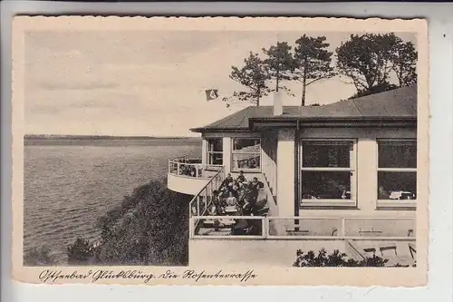 2392 GLÜCKSBURG, Rosenterrasse, 30er Jahre, NS-Beflaggung