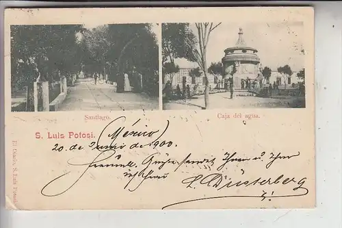 MEXICO - S. LUIS POTOSI, Santiago & Caja del agua, 1900