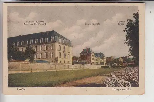 F 02000 LAON, Kriegslazarette, 1915 Deutsche Feldpost