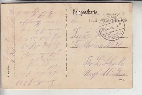 F 02000 LAON, Kriegslazarette, 1915 Deutsche Feldpost