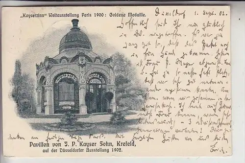 4150 KREFELD, Fa. J.P. Kayer Sohn, Krefeld, Ausstellung Düsseldorf 1902