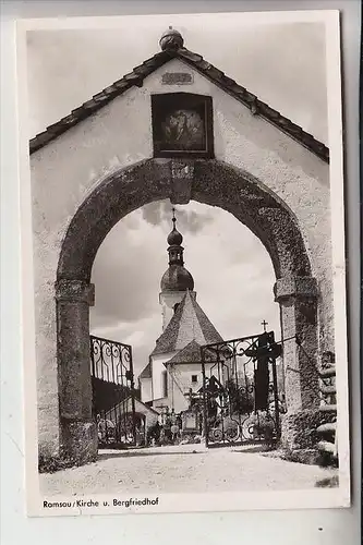 8243 RAMSAU, Kirche und Bergfriedhof, 1955