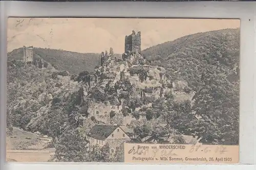 5562 MANDERSCHEID, Burgen von Manderscheid, 1905