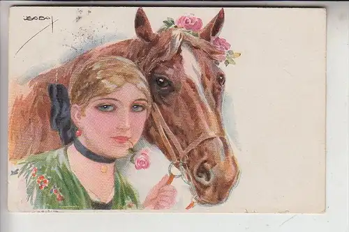 KÜNSTLER - ARTIST - USABAL / Pferd / Horse, 1918, ERKAL 328/6