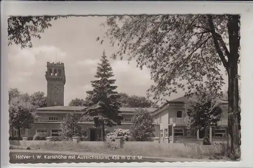 5884 HALVER, Karlshöhe und Aussichtsturm 1959