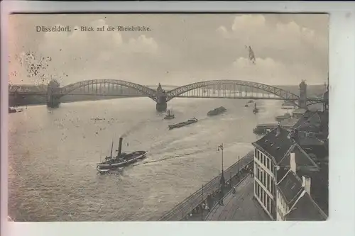 4000 DÜSSELDORF, Blick auf die Rheinbrücke 1919