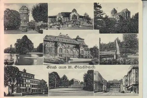 4050 MÖNCHENGLADBACH, Mehrbildkarte 1951